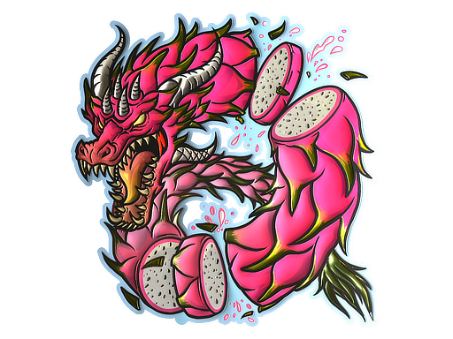 Sticker | Dragon Fruit (Foil)