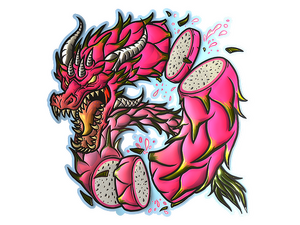 Sticker | Dragon Fruit (Foil)
