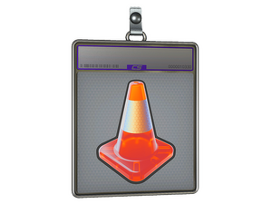 Sticker Slab | Cone Zone (Holo)