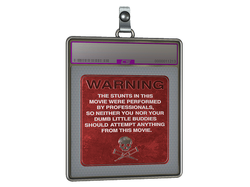 Sticker Slab | WARNING (Foil)