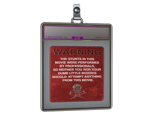 Sticker Slab | WARNING (Foil)