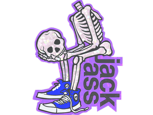 Sticker | Head In Hands (Glitter)