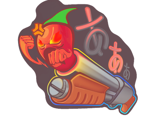 Sticker | Pepper Gauge (Lenticular)