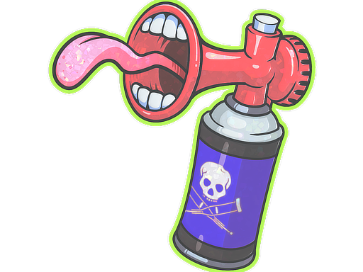 Sticker | Airhorn (Glitter)