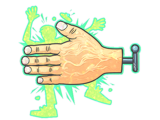 Sticker | High Five! (Glitter)