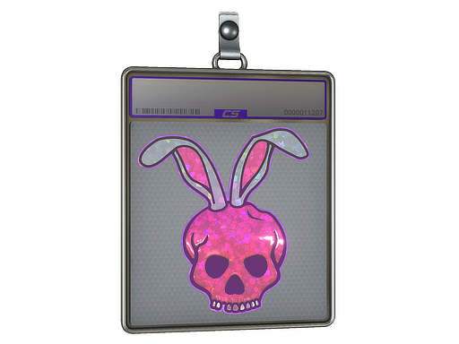 Sticker Slab | Skull Bunny (Glitter)