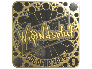 Sticker | w0nderful (Gold, Ranked) | Cologne 2026