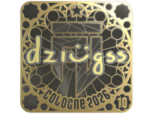Sticker | dziugss (Gold, Ranked) | Cologne 2026
