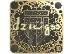 Sticker | dziugss (Gold, Ranked) | Cologne 2026