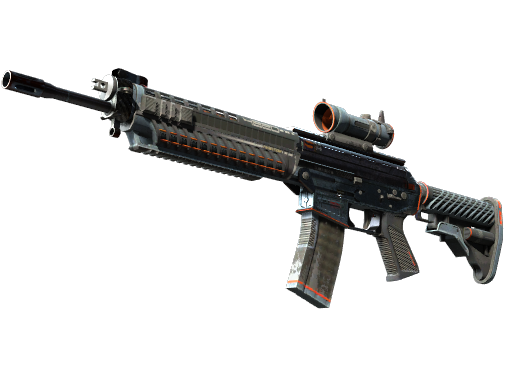 SG 553 | Phantom (Battle-Scarred)