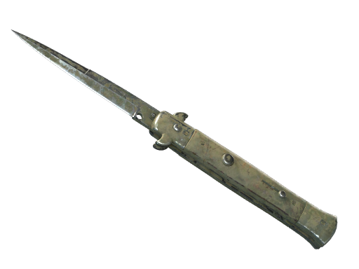 ★ Stiletto Knife | Safari Mesh (Battle-Scarred)
