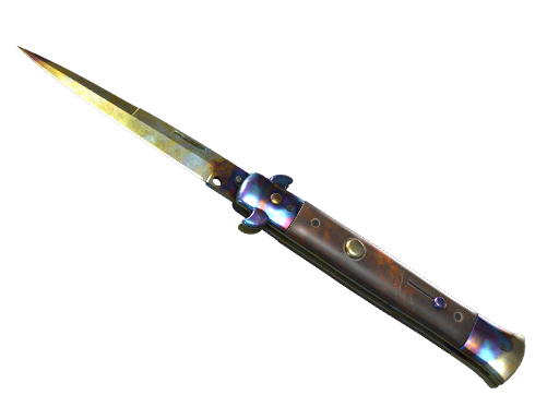 ★ StatTrak™ Stiletto Knife | Case Hardened (Well-Worn)