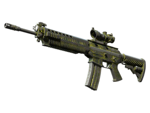 SG 553 | Gator Mesh (Battle-Scarred)