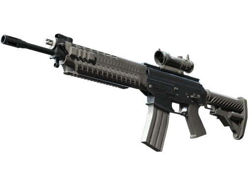 SG 553 | Damascus Steel (Well-Worn)