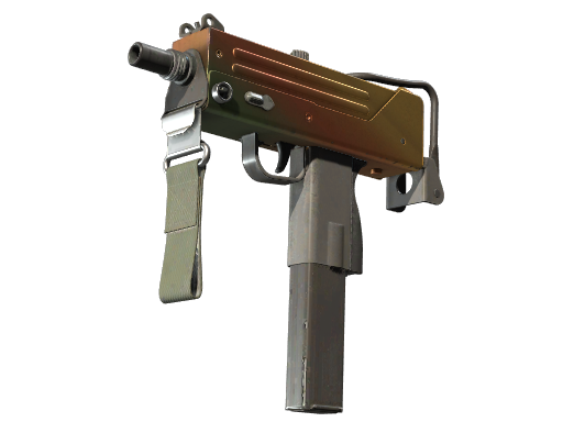 MAC-10 | Amber Fade (Well-Worn)