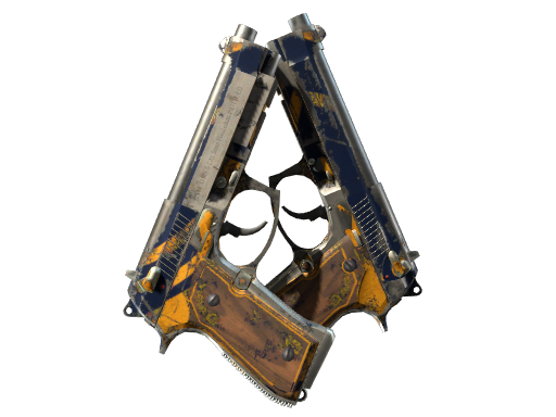 StatTrak™ Dual Berettas | Marina (Battle-Scarred)