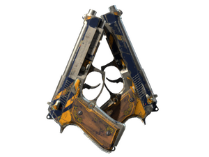 StatTrak™ Dual Berettas | Marina (Battle-Scarred)