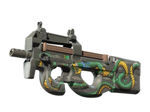 StatTrak™ P90 | Emerald Dragon (Well-Worn)