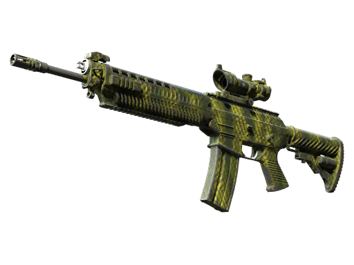 Souvenir SG 553 | Gator Mesh (Well-Worn)