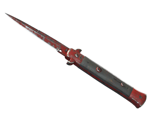 ★ StatTrak™ Stiletto Knife | Crimson Web (Battle-Scarred)