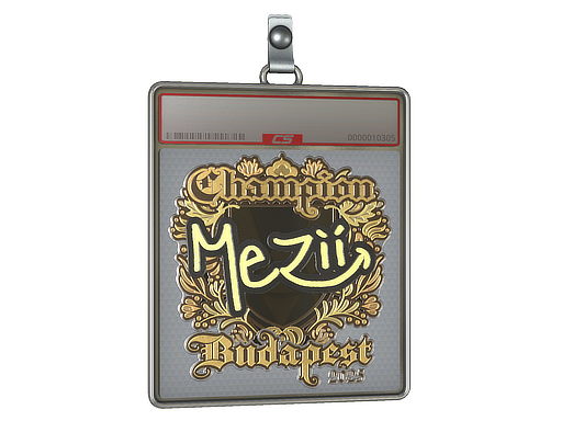 Sticker Slab: mezii (Gold, Champion) | Budapest 2025