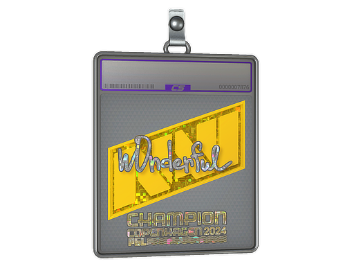 Sticker Slab: w0nderful (Glitter, Champion) | Copenhagen 2024