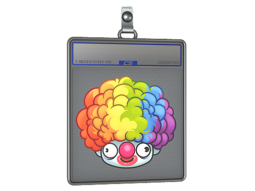 Sticker Slab: Clown Wig