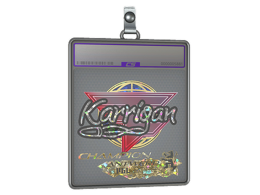 Sticker Slab: karrigan (Glitter, Champion) | Antwerp 2022