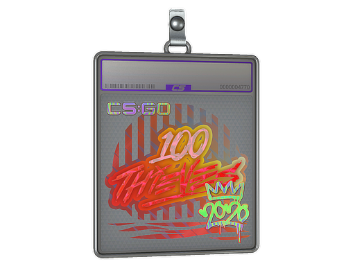Sticker Slab: 100 Thieves (Holo) | 2020 RMR