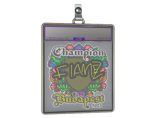 Sticker Slab: FlameZ (Embroidered, Champion) | Budapest 2025