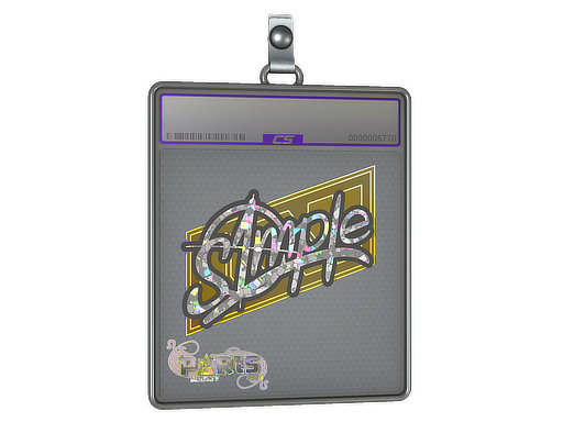 Sticker Slab: s1mple (Glitter) | Paris 2023