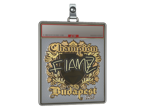Sticker Slab: FlameZ (Gold, Champion) | Budapest 2025
