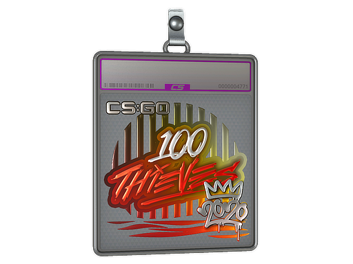 Sticker Slab: 100 Thieves (Foil) | 2020 RMR