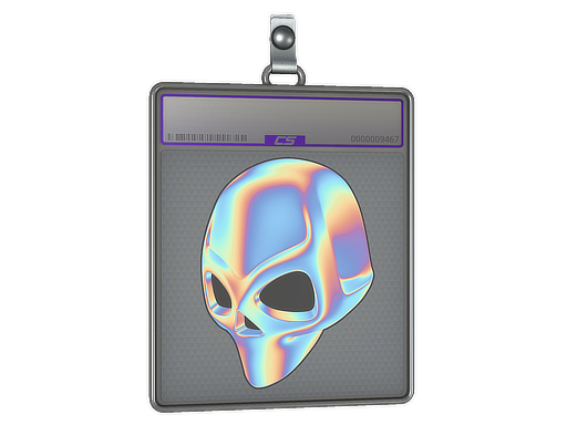 Sticker Slab: Chrome Dome (Holo)
