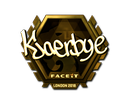 Kjaerbye (Gold) | London 2018