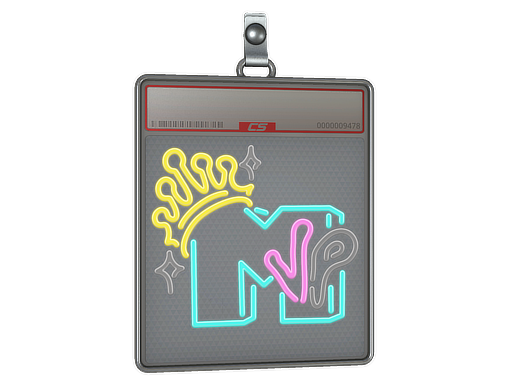 Sticker Slab: Neon MVP (Lenticular)