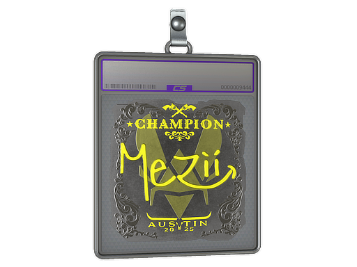 Sticker Slab: mezii (Foil, Champion) | Austin 2025