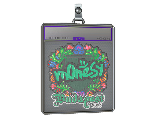 Sticker Slab: m0NESY (Embroidered) | Budapest 2025