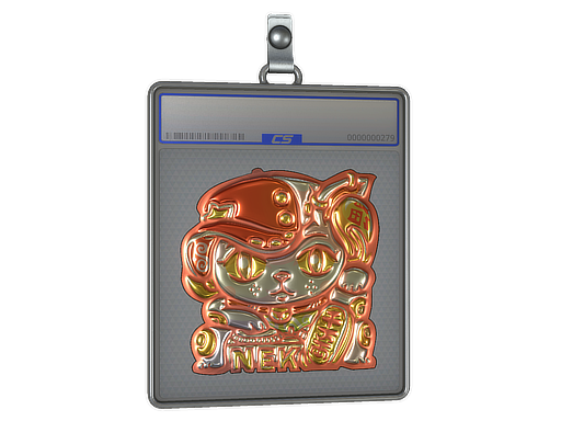 Sticker Slab: Lucky Cat (Foil)