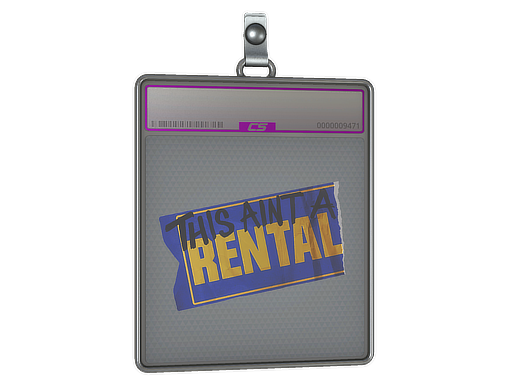 Sticker Slab: Ain't A Rental (Foil)