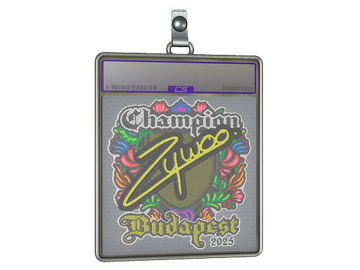 Sticker Slab: ZywOo (Embroidered, Champion) | Budapest 2025
