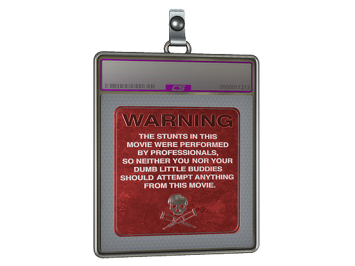 Sticker Slab | WARNING (Foil)
