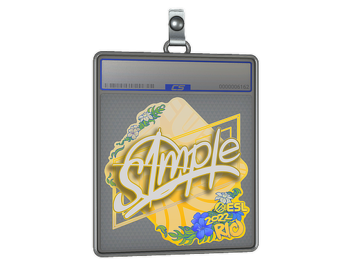 Sticker Slab: s1mple | Rio 2022