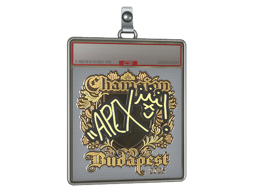Sticker Slab: apEX (Gold, Champion) | Budapest 2025 Sticker Slab: apEX (Gold, Champion) | Budapest 2025